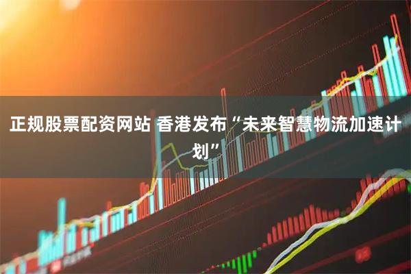 正规股票配资网站 香港发布“未来智慧物流加速计划”